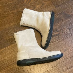 Polo Sport Ralph Lauren Women's Beige Faux Fur Lining Mid Calf Warm Boots